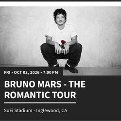 Bruno mars tickets