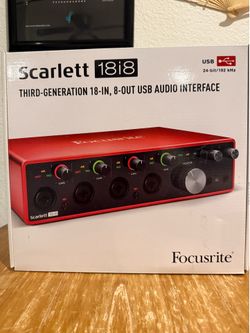 Focusrite Scarlett 18i8 Gen 3 Audio Interface