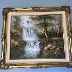 Vintage Landscape Painting 