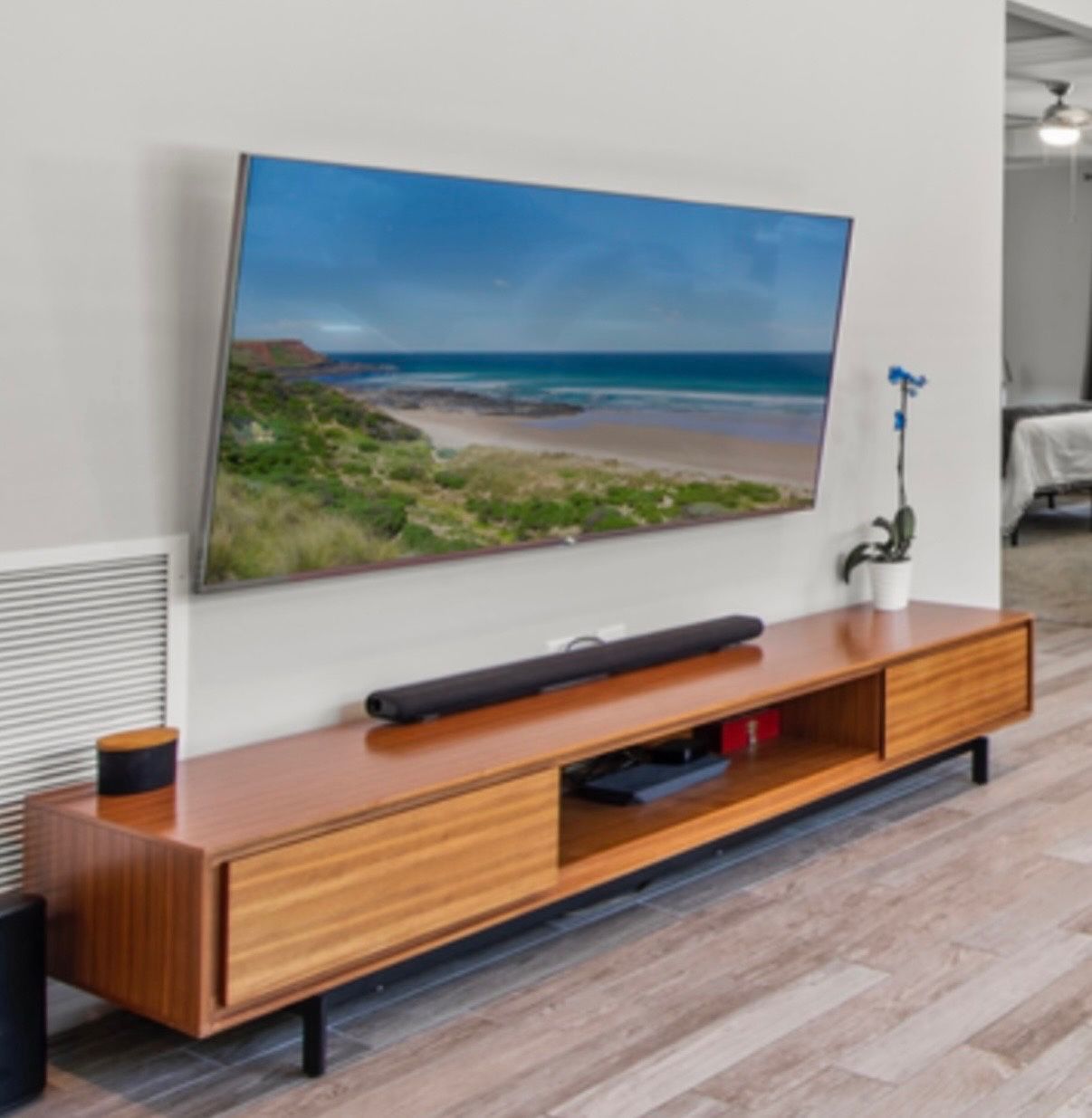 Title BDI Walnut Entertainment Center