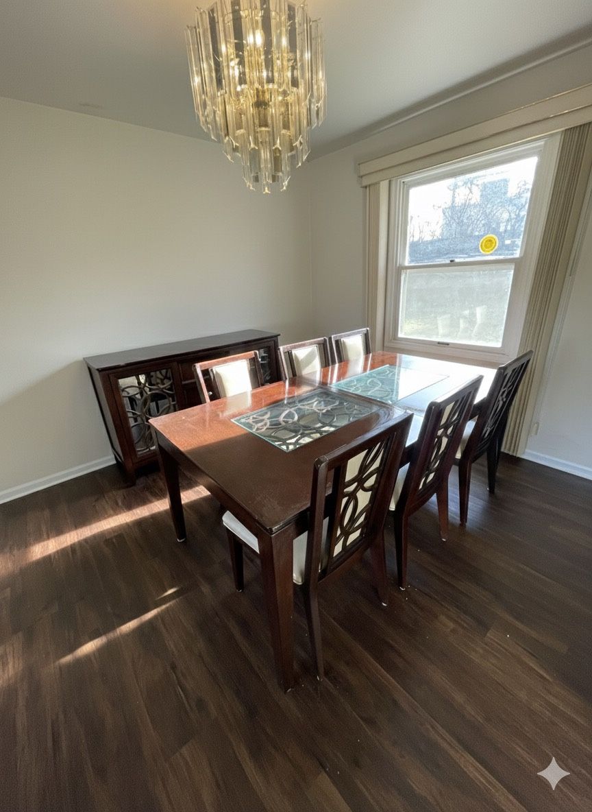 Dining Set + Sideboard - 8 Pieces