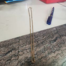 Cadena 20"p" chapeado 10kgold