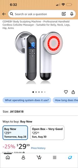 COMEBY Body Sculpting Machine - Professional Handheld Cordless Cellulite Massager - Suitable for Belly, Neck, Legs, Hip, Arms