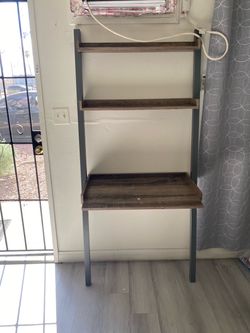 Desk with shelf