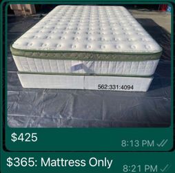 Calking hybrid Gel New mattress sale.  Kings 420, Queens 350