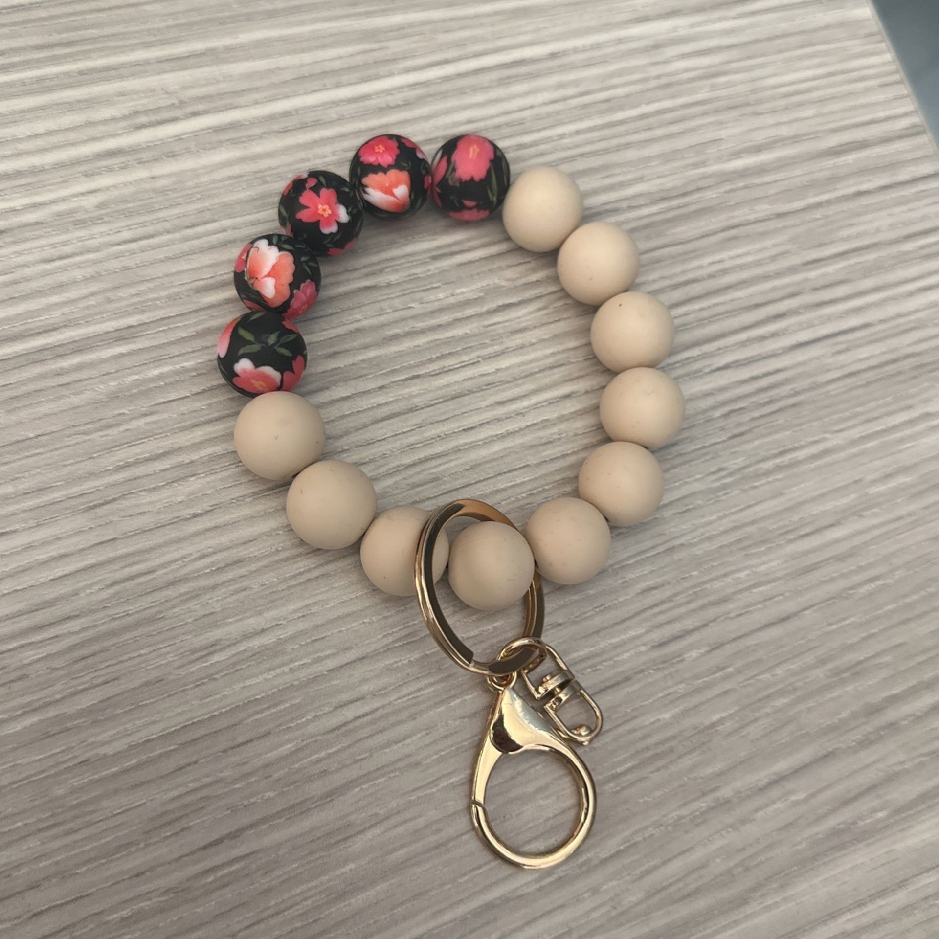 Silicone Bracelet Keychain for Wallet