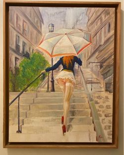 Parisian Girl Oil Painting