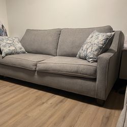 Gray Love Seat And Sofa