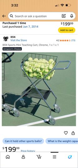 Tennis mini teaching cart