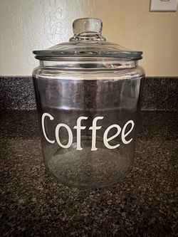 Glass Coffee Canister with Lid