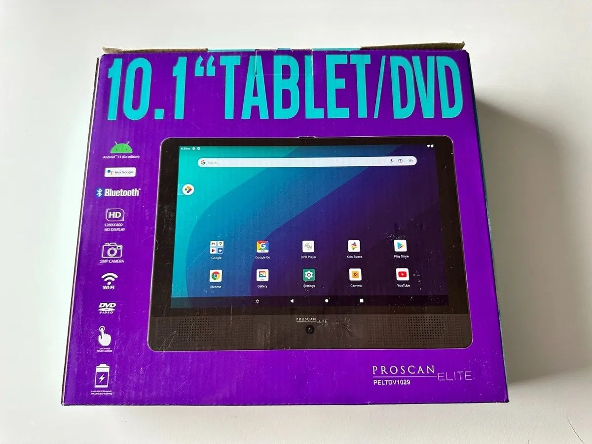 PROSCAN ELITE 10.1 TABLET/PORTABLE DVD PLAYER