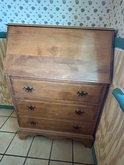 Cute wooden secretary desk