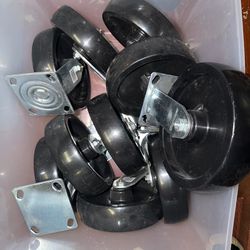 NEW 10 Strongway Heavy-Duty 8in. Wheels Nonmarking Polyolefin Swivel Caster, 800-Lb. Capacity