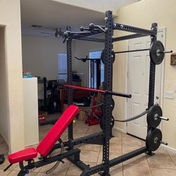 NEW Power Rack, Barbell and Bench