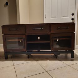 TV Console / TV Stand / Dark Wood 