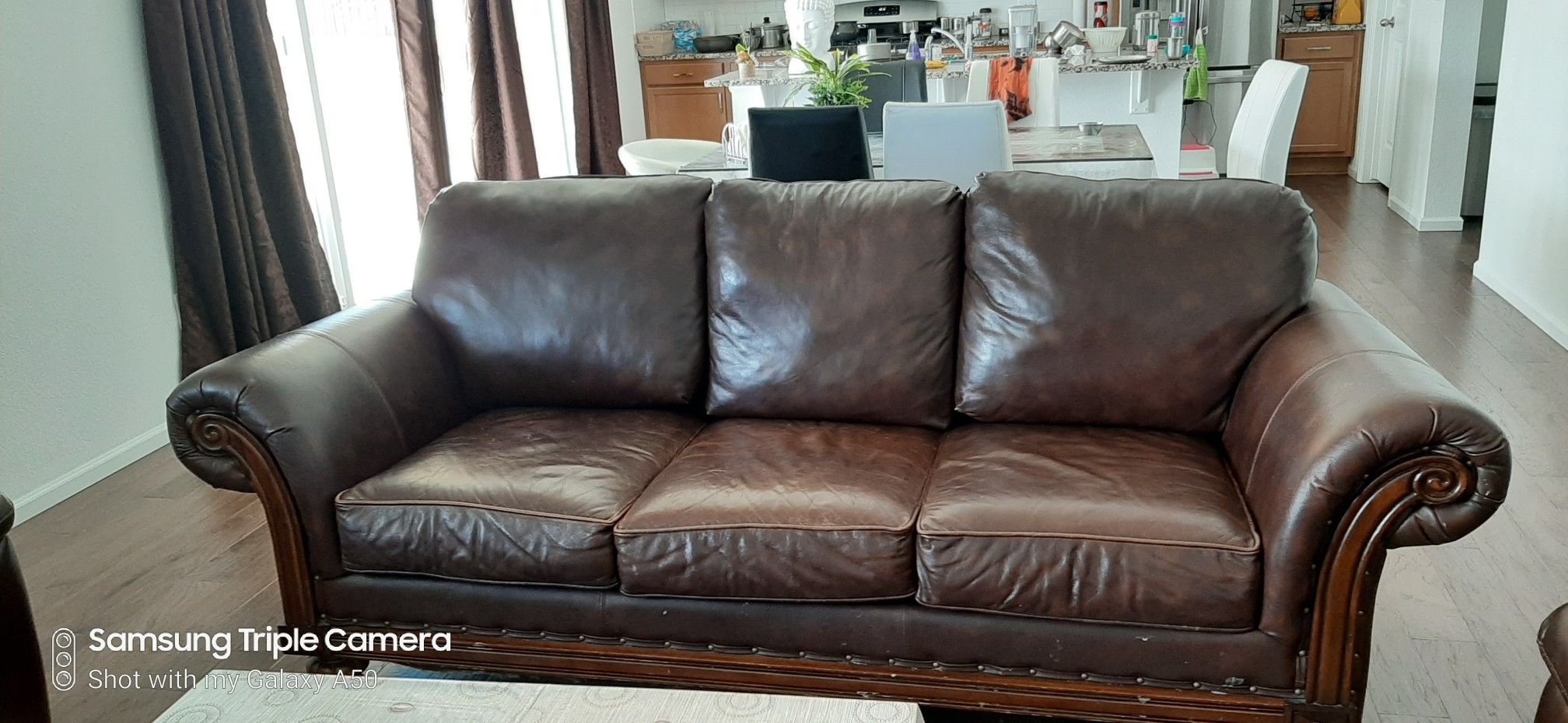 Leather sofa