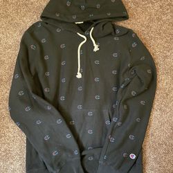 Black Champion reversed weaved hoodie
