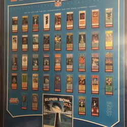Super Bowl  Ticket Poster 