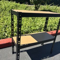 Metal shelf  Multipurpose 2 Tier Shelving Rack, Black brand new