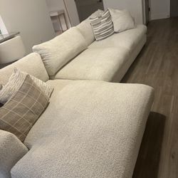 White And Beige Sofa 