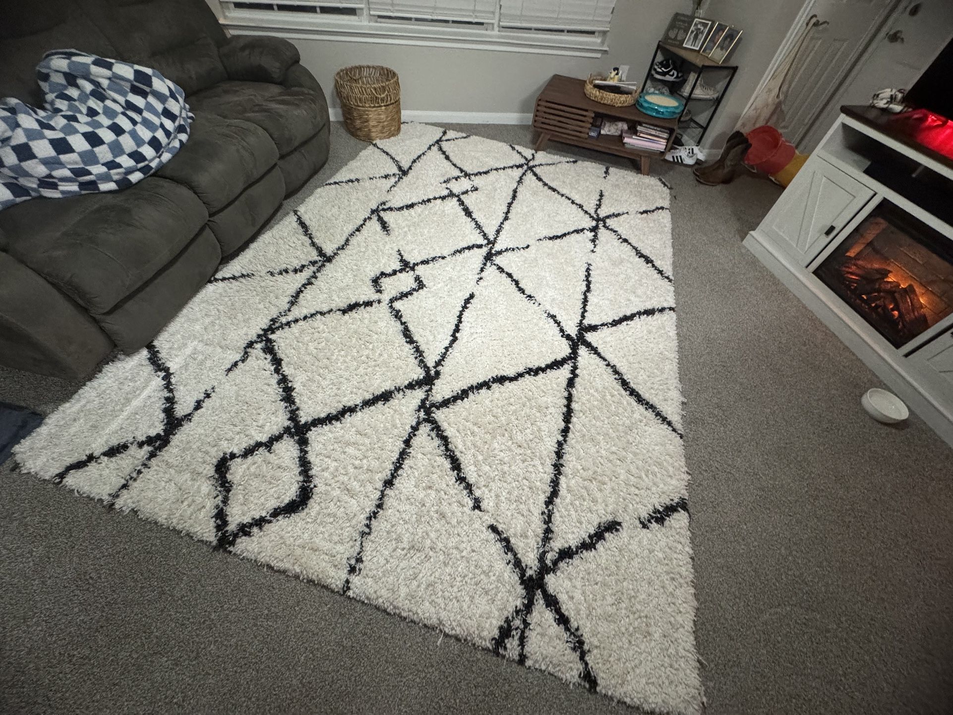 Threshold Geometric Design Woven Area Rug