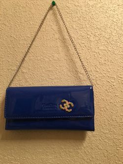 Chanel wallet in blue color