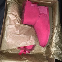 Pink Ugg Boots Bailey Bow