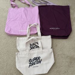 4 Nordstrom Tote Bag Canvas. Never Used.