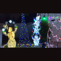 OUTDOOR LED JUGGLING CHRISTMAS  SNOWMAN