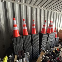 Brand New 28” Traffic Cones With Reflection