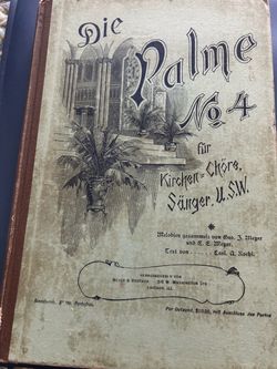 1900 German CHOIR Book