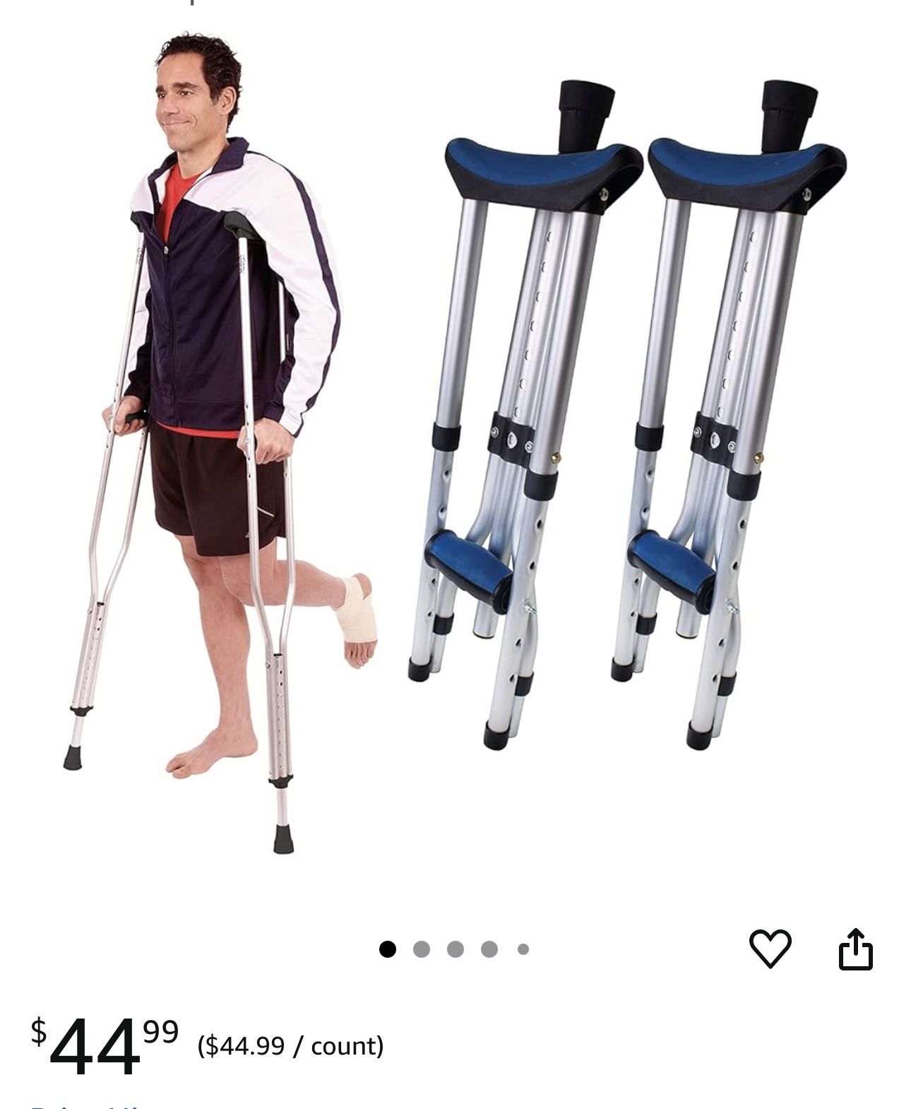 Folding Adult Crutches 