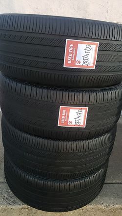 Four matching Michelin tires for sale 285/45/22