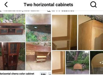 Two horizontal tv stands