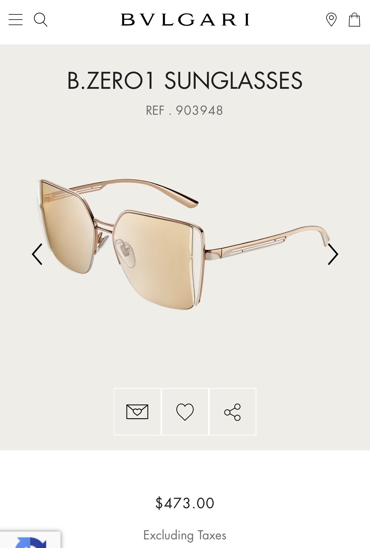 Bvlgari Stunning Glasses