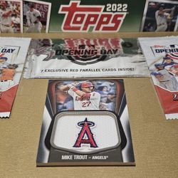 Mike Trout. 2020 Topps Jumbo Jersey Sleeve Patch.  Relic SP 142/149. MLB. Clean
