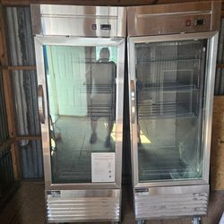 Dukers Commercial Glass Front Refrigerators