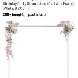 8ft Back Drop / Arch