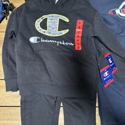 New. Boys Champs Sets. $15- Each. Size 2-3-4-5-6t