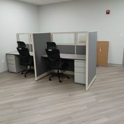 Used Reupholstered Cubicles Sale $695.00