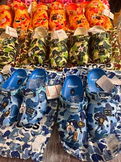 Bape crocs Sz 6 through 12 available
