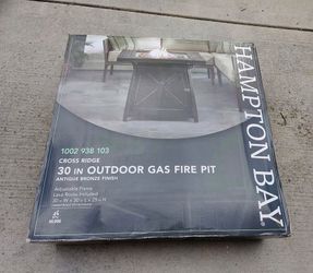 Hampton Bay Crossridge 30" Outdoor Gas Fire Pit