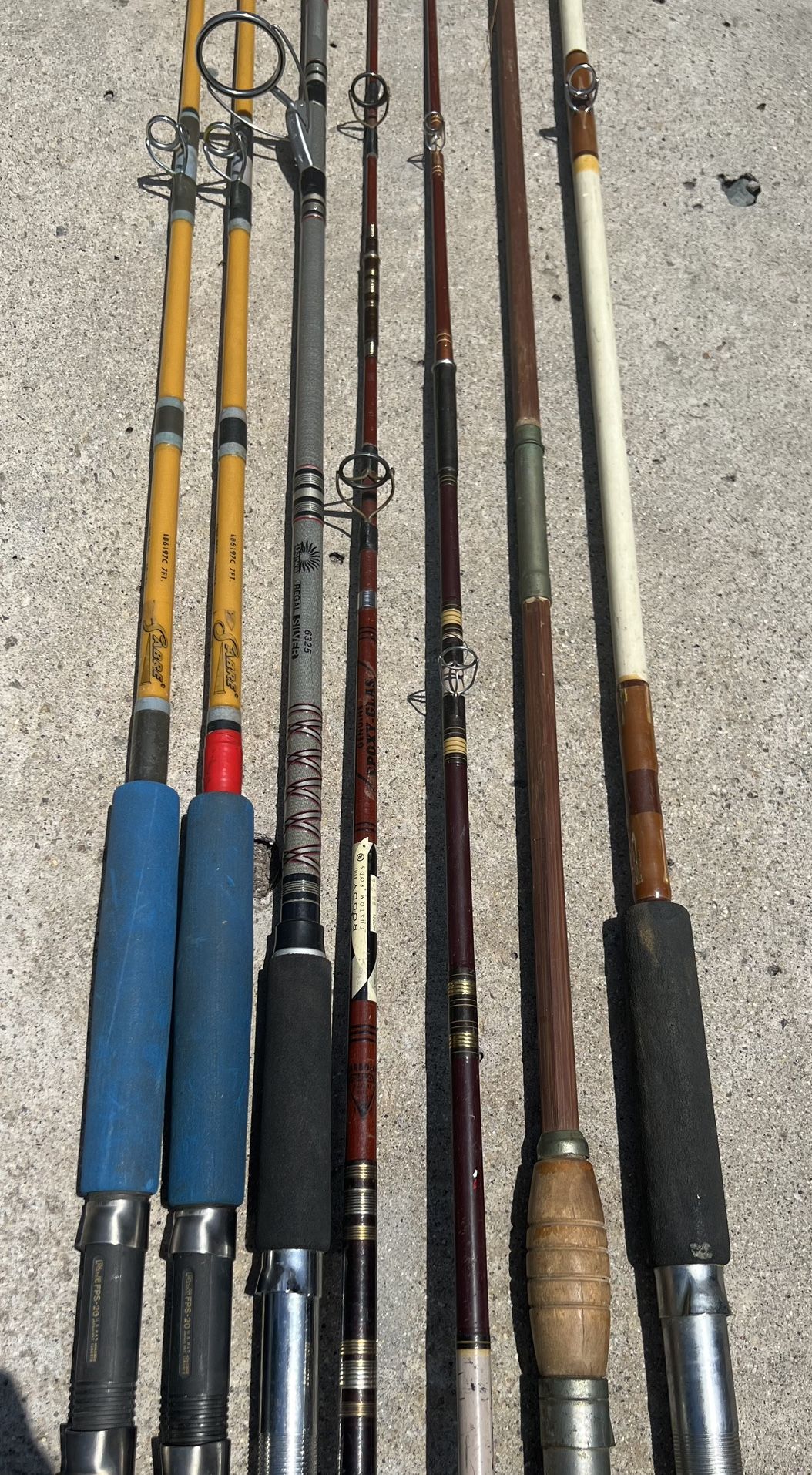 Fishing Rods Sabre, Roddy , Daiwa, Vintage