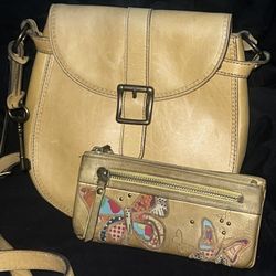 Fossil Crossbody And Wallet 