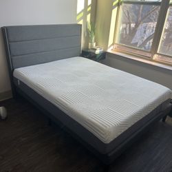 ALL Included Full Size Mattress And Bed Frame + Headboard | Colchón Full Con Marco De Cama Y Headboard | $950 VALUE