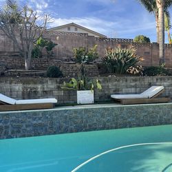 Outdoor lounge chairs