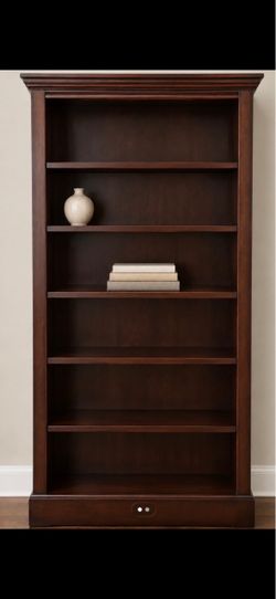 Cherry wood bookshelves