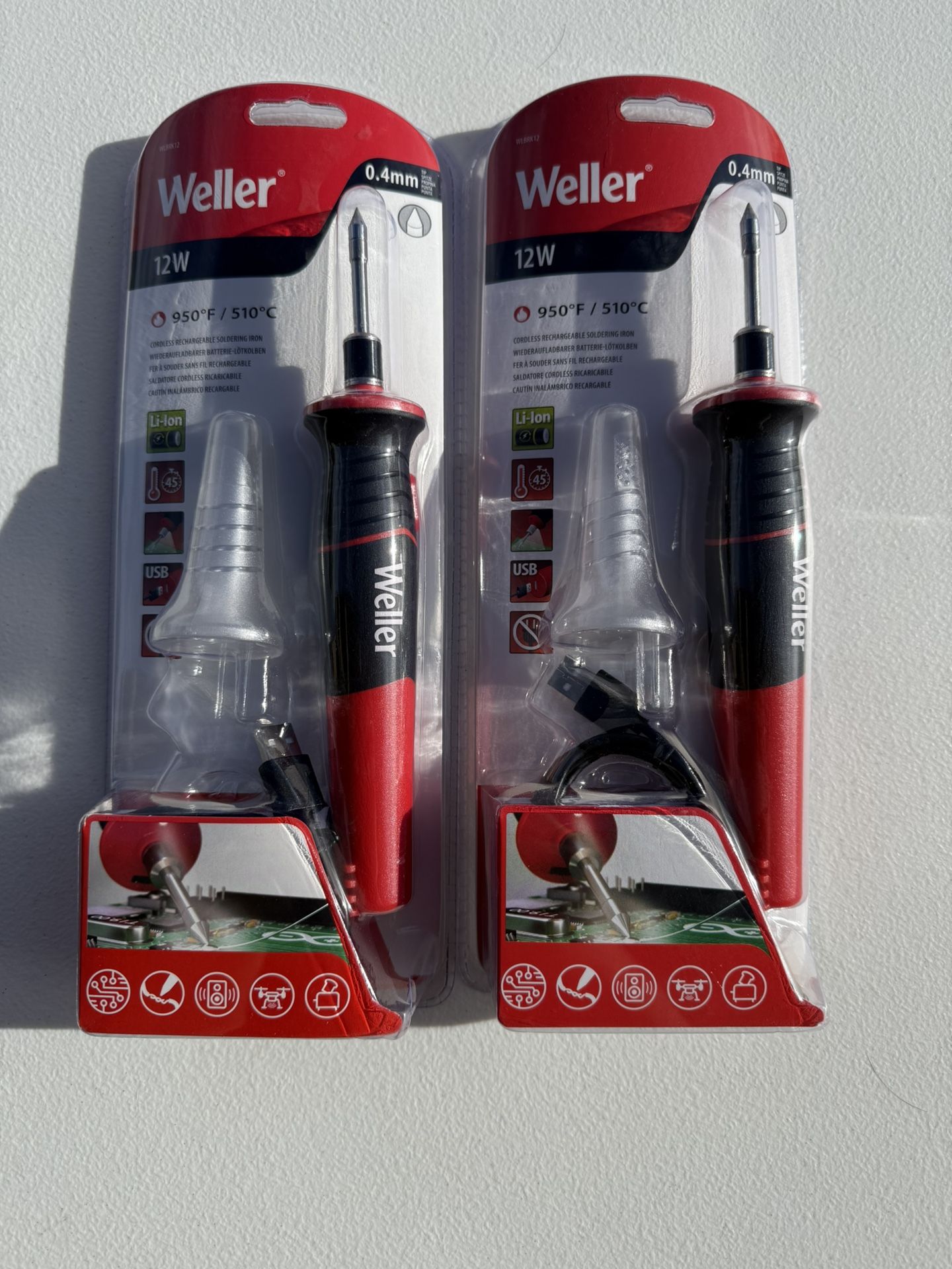 Weller 12 Watt Cordless Lithium lon Rechargeable Soldering iron