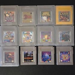 Nintendo GAME BOY Video Game Bundle of (12) Games for $250