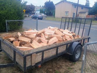 Split Firewood Full Trailer Load